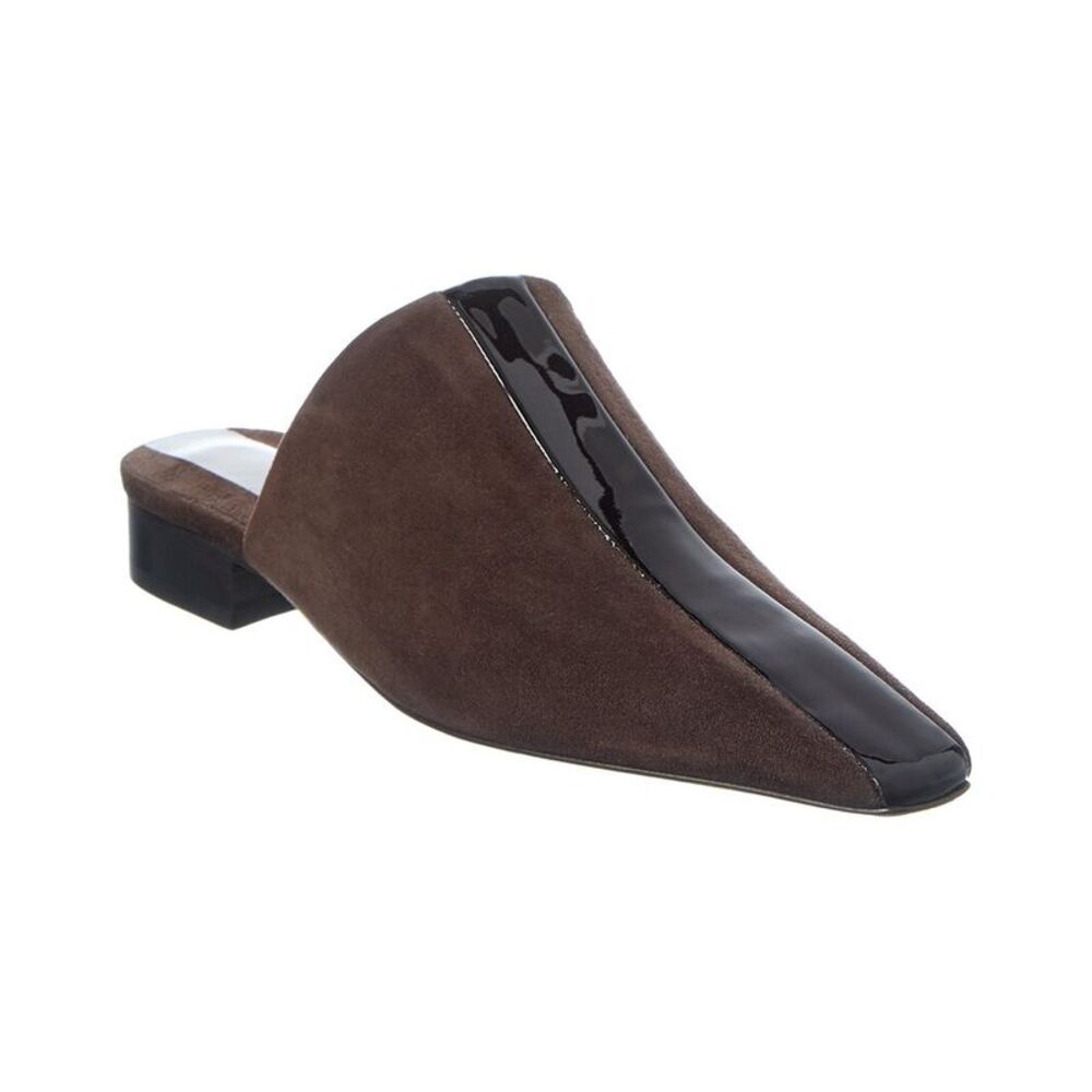 Ferragamo Suede & Patent Mule, Multi